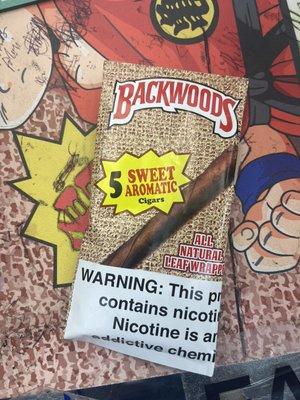 We got backwoods and every other cigars.