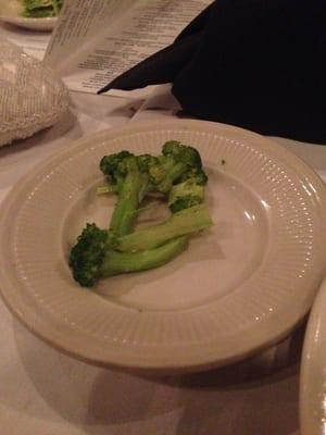 THIS was my side of broccoli. Comical.