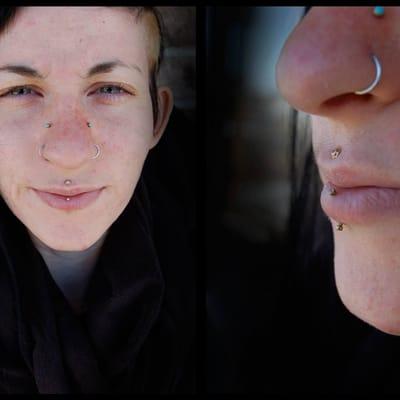 Vertical Labret by Justin Weaver at Release Body Modification