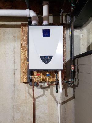 Unlimited hot water with this super efficient State tankless water heater