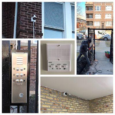 Intercom and camera installation Chicago by quick key.