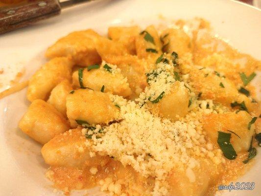 Delicious gnocchi appetizer