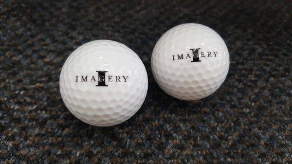 Promotional golf balls.