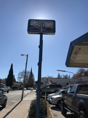 Signage on Washington Street.