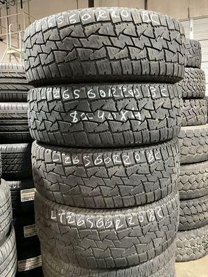 LT265/60R20 BACKCOUNTRY $240 SET OF 4