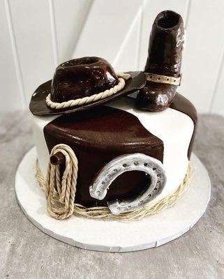 custom cowboy cake