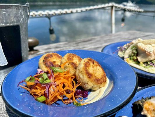 Halibut cakes