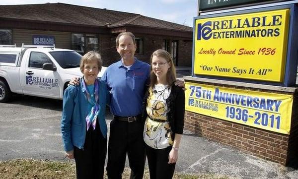 Owners Phyllis, Bob, and Andrea (2nd - 4th generations)