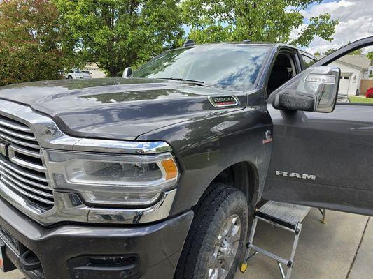 Dodge Ram 2500 windshield repair in Elk Grove.