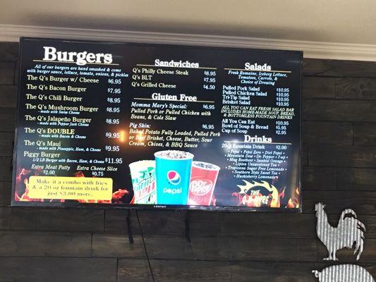 Menu board #2