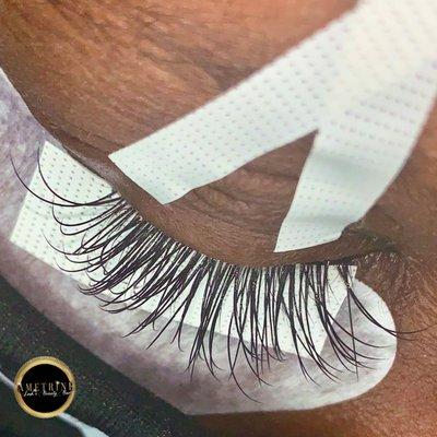 Classic Eyelash Extensions (top view)