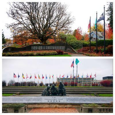 Vietnam Veterans Memorial and Korean War Memorial.