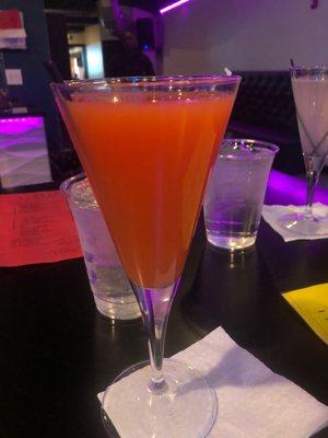 Vodka, orange juice & grenadine