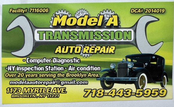 Model A Transmission & Auto Repair