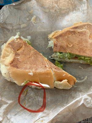 Hand found inside wrapper on sandwich