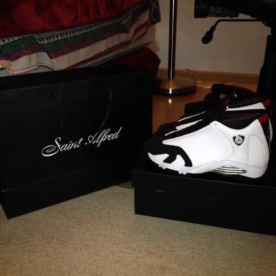 Jordan Black Toe 14's courtesy of Saint Alfred's. Dopest store in Wicker Park with some of the friendliest people.