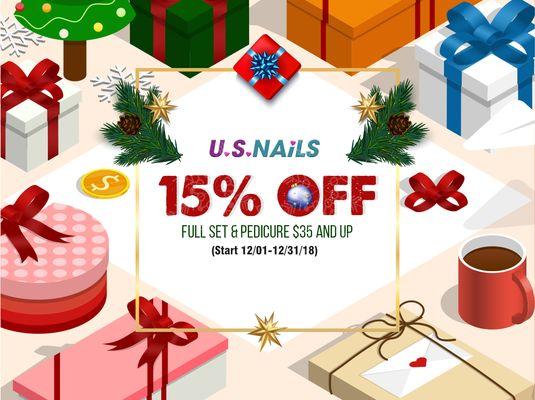 15% OFF - Full set & Pedicure $35 and up