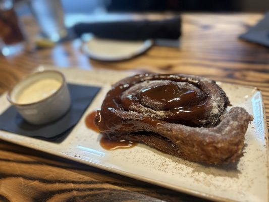 Cinnamon roll donut