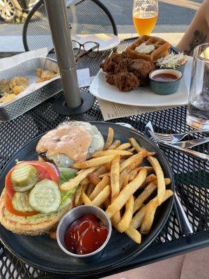 A+ Burger & Fries and. Chicken and Waffles!!