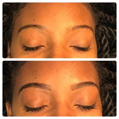 Eyebrow tinting