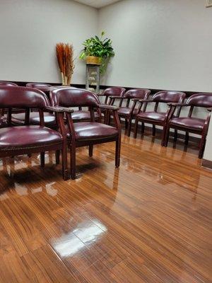 The waiting room's seating has been reconfigured - 9/29/22