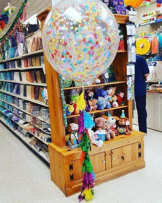 Giant Confetti Balloons with Tassels are sure to be a hit at your next party!