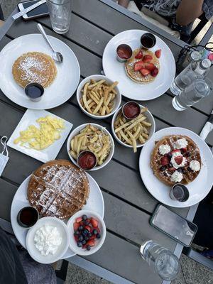 Belgian Waffle, Truffle Fries