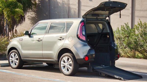 Wheelchair accessible vehicles: Rear and side entry available with power and manual ramp options.