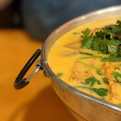 Creamy tom kha soup