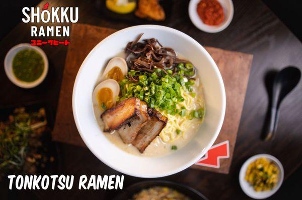 Tonkatsu Ramen with Pork Chashu & Soy-Cured Egg