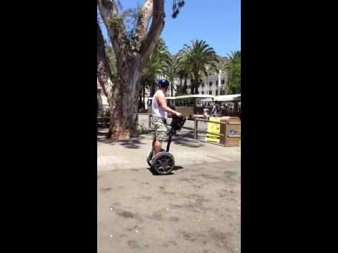 Segway training and practice within a large fenced area.  CATALINA SEGWAY'S does it right!