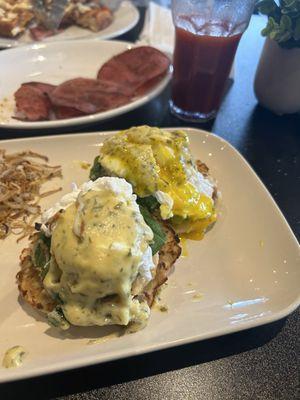 crab eggs Benedict