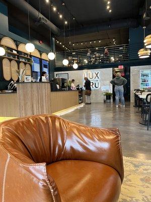 View of the loft and the ordering counter