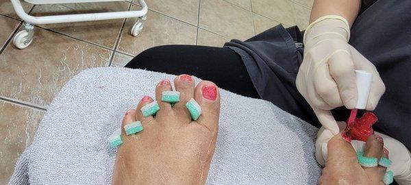 Excellent pedicure