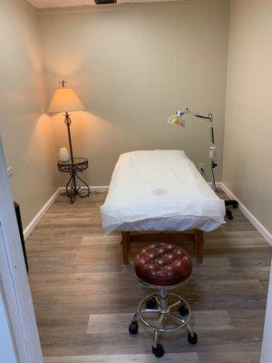 clean and welcoming new treating rooms