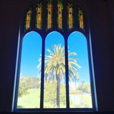 View of Dolores Park from CDS middle school building.