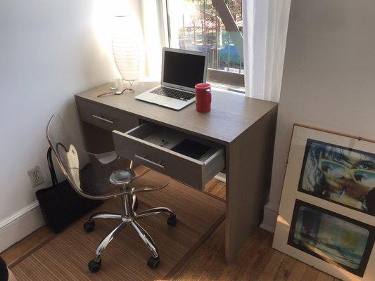 Custom-sized desk, Manhattan.