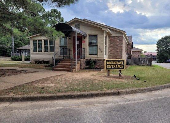 Exterior and entrance sign.