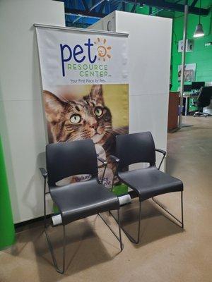 Pet tag waiting area - This place is always so well organized and clean