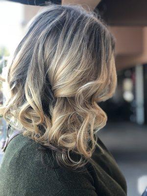 Balayage and women's haircut