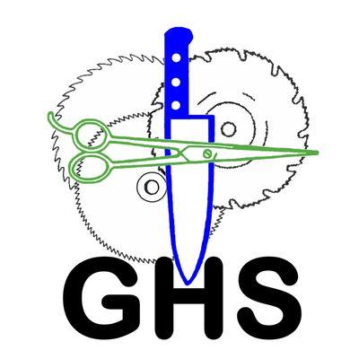 Official logo for GHS at https://GreaterHoustonSharpening.com/Locations/ for more details & info.