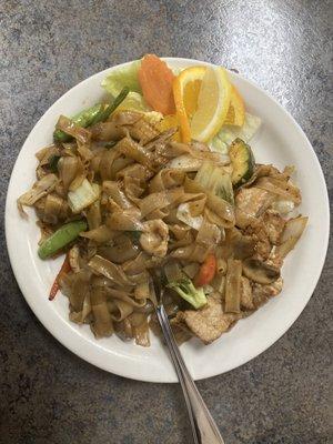 Bahn Thai Express.  Pad Kee Mao (drunken noodle) with beef.