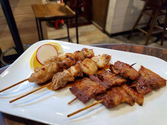 Yakitori - Chicken and Pork Belly