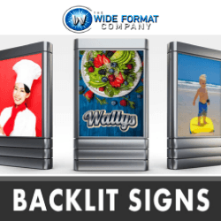 We offer stunning backlit signs for sale. Visit our website for more information: www.thewideformatcompany.com