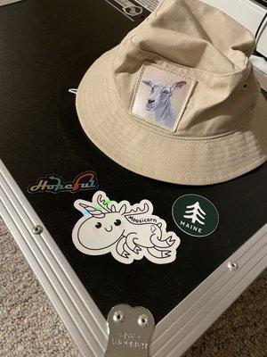 Super excited for stickers for my case and a hat to wear during my outside gigs! DJJR in the house!