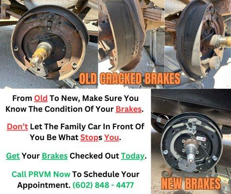 Brake Replacement On A Fifth-Wheel.