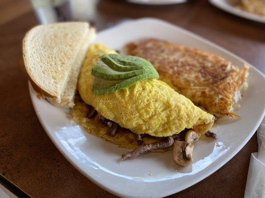 Steak omelette