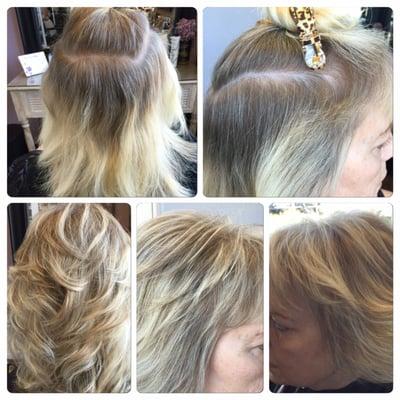 Lowlights and highlights @ MC HAIR STUDIO 102 marie 949 292-3991