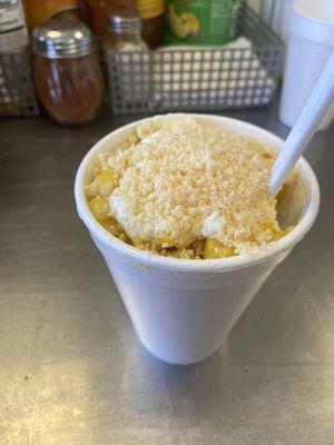 Esquites (corn cup)