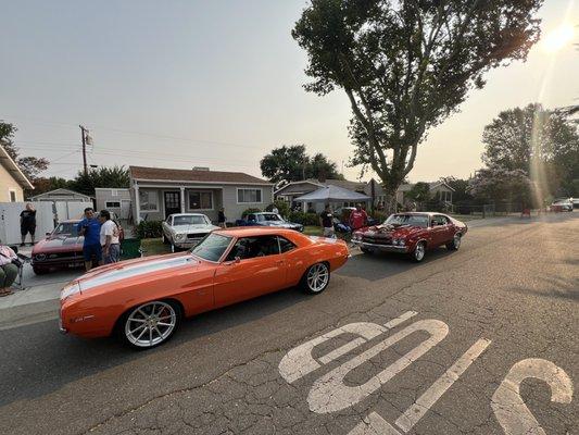 A view of the vehicles in it! Classics at their finest!